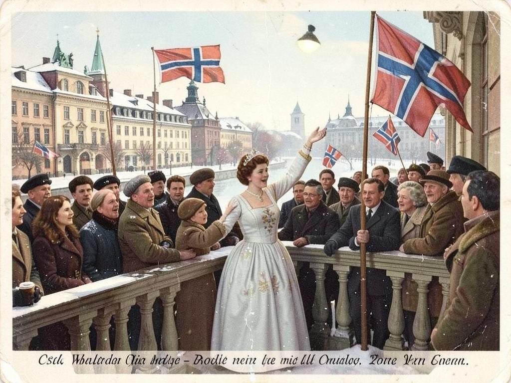 El regreso de la familia real a una Noruega liberada.