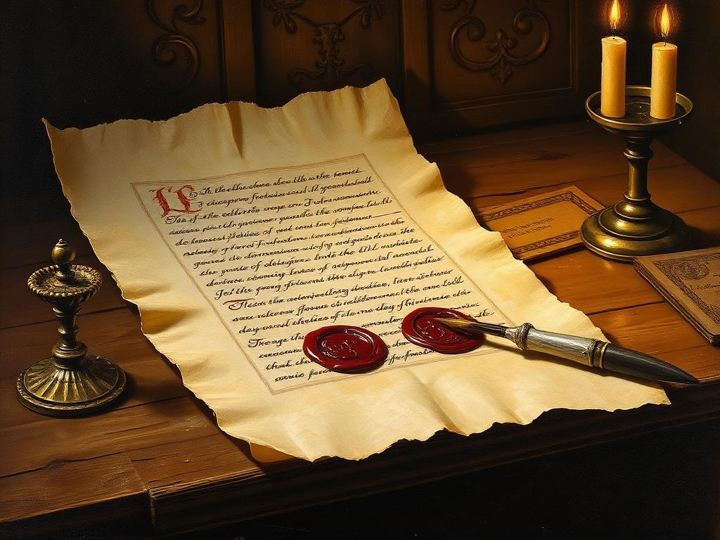 Recreación con IA de sus documentos: durante décadas siguió firmando como Yo la Reina, sin reconocer nunca la pérdida del trono castellano.