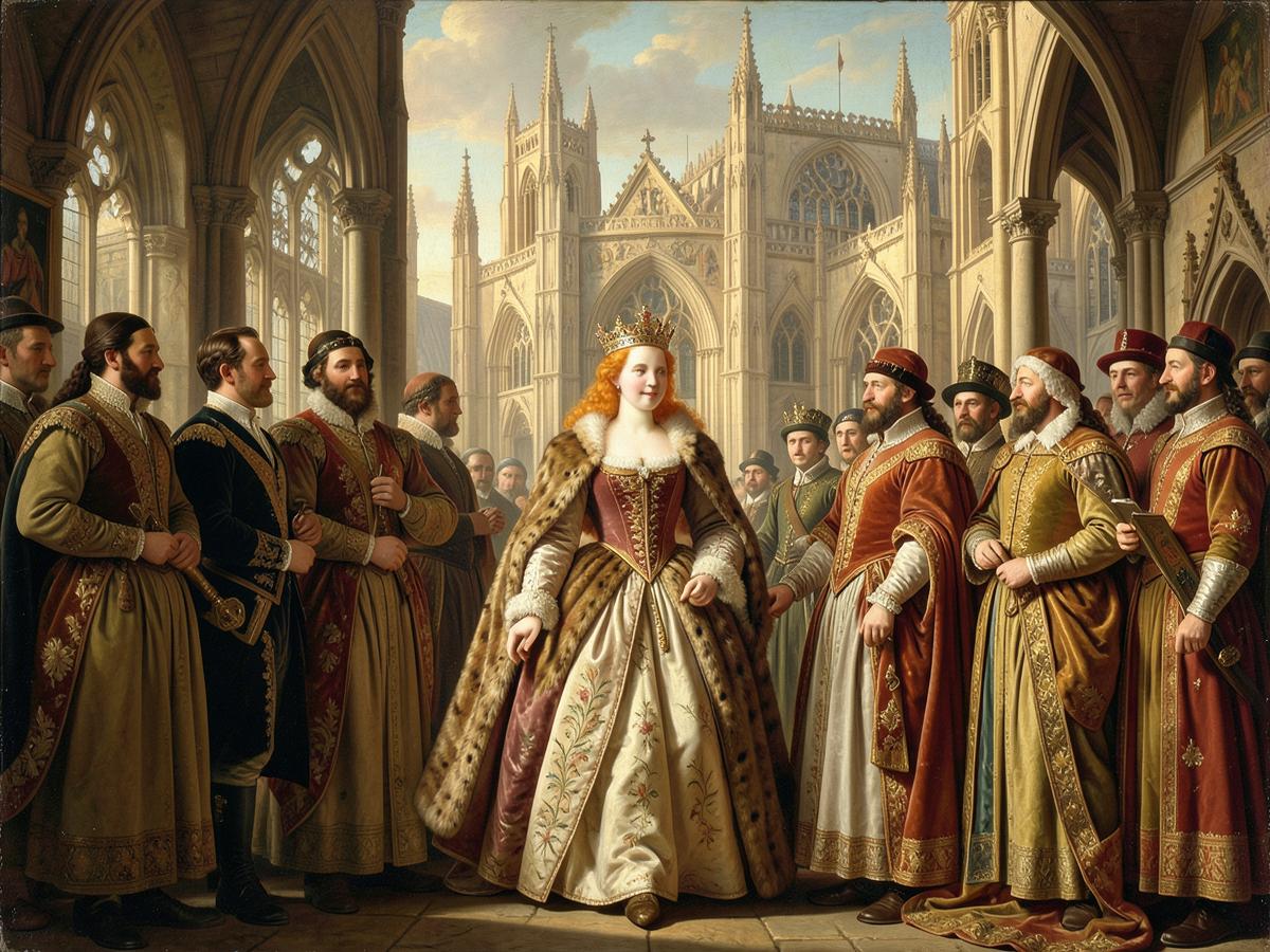 La coronación de 1559: una reina de 25 años que había sobrevivido a la Torre de Londres camina hacia el trono entre los nobles de Westminster