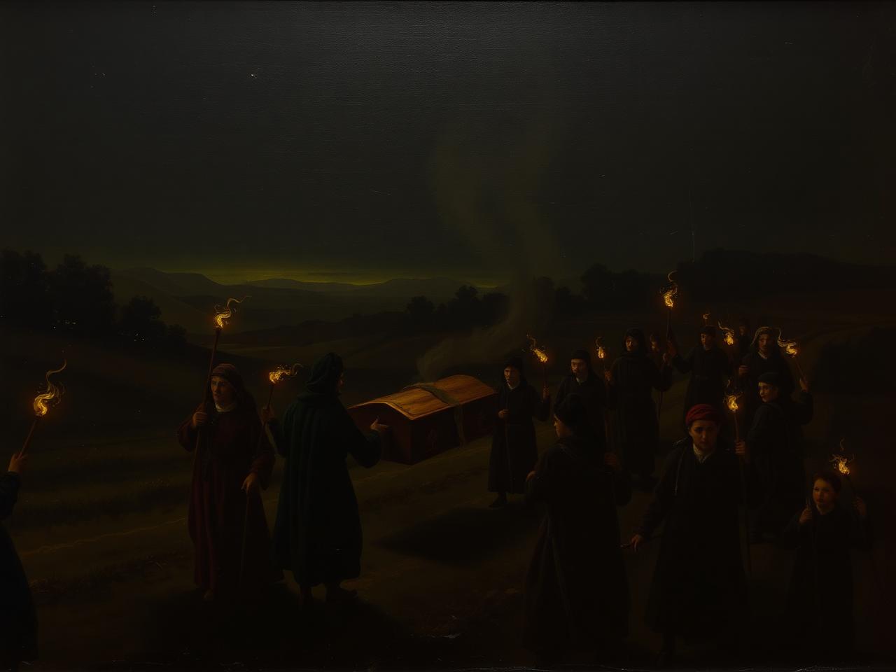 Cortejo fúnebre nocturno de Felipe el Hermoso