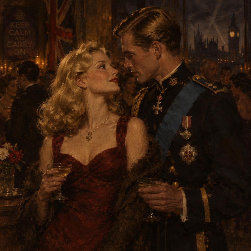 Londres, 1943: el encuentro entre la modelo galesa y el príncipe sueco en plena guerra.