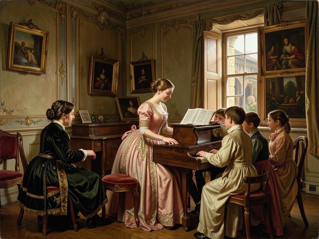 Su vida posterior como profesora de música en Salzburgo.