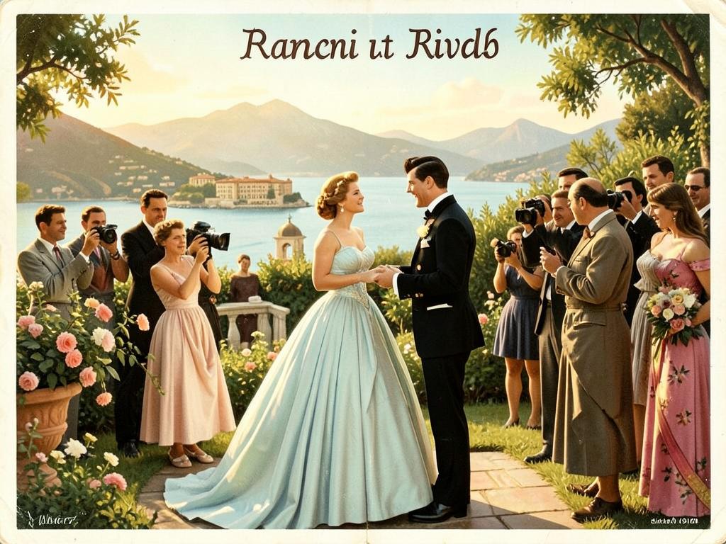 La boda con el príncipe Alí Khan en la Riviera, 1949.